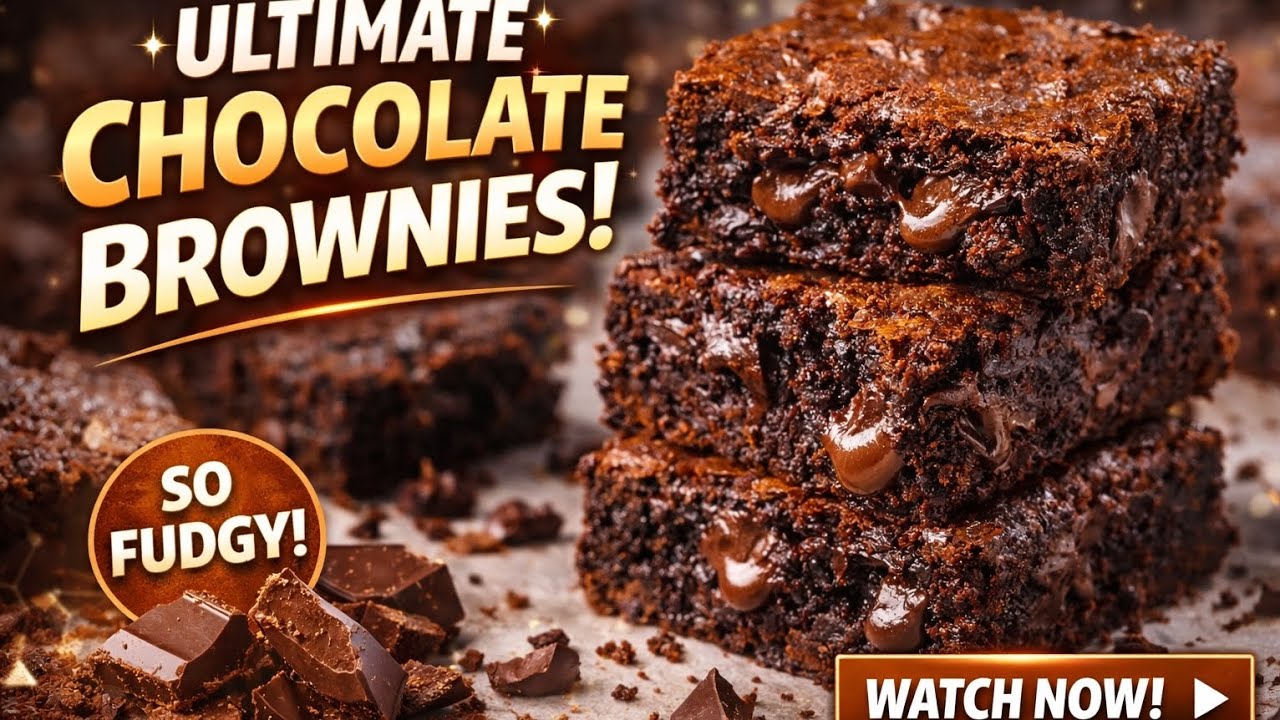 The Best Fudgy Chocolate Brownies Ever 🤎🍫 | Easy Homemade Recipe #chocolate #brownie #brownies#choco