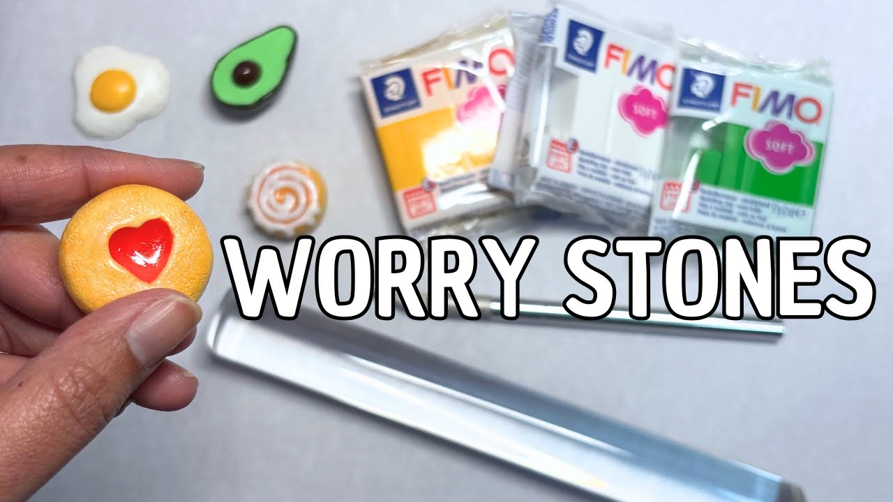 Making Food Worry Stones⎮Relaxing & No Talking
