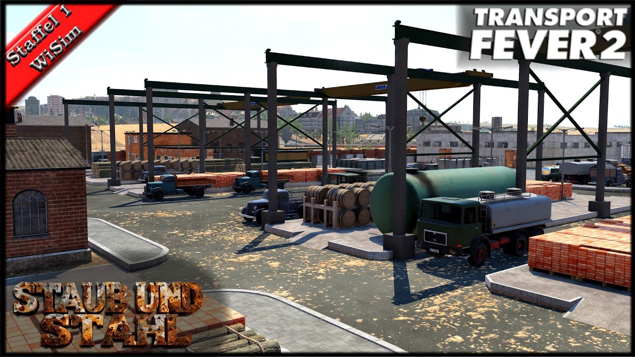 Transport Fever 2 | Güterbahnhof bei Seattle & Quiz | WiSim Staub & Stahl