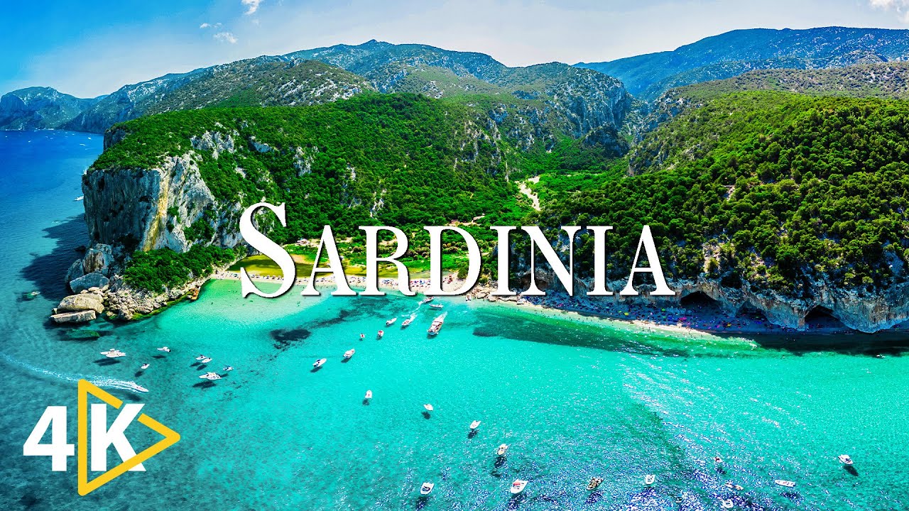 FLYING OVER SARDINIA (4K UHD) — успокаивающая музыка и красивое видео о природе — видео 4K Ultra HD