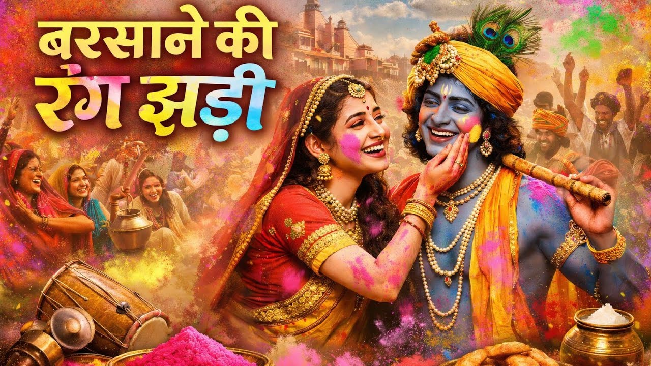 बरसाने की रंग झड़ी | ब्रज होरी रसिया 2026 | Radha Krishna Special Holi Song | Braj Folk Holi Song