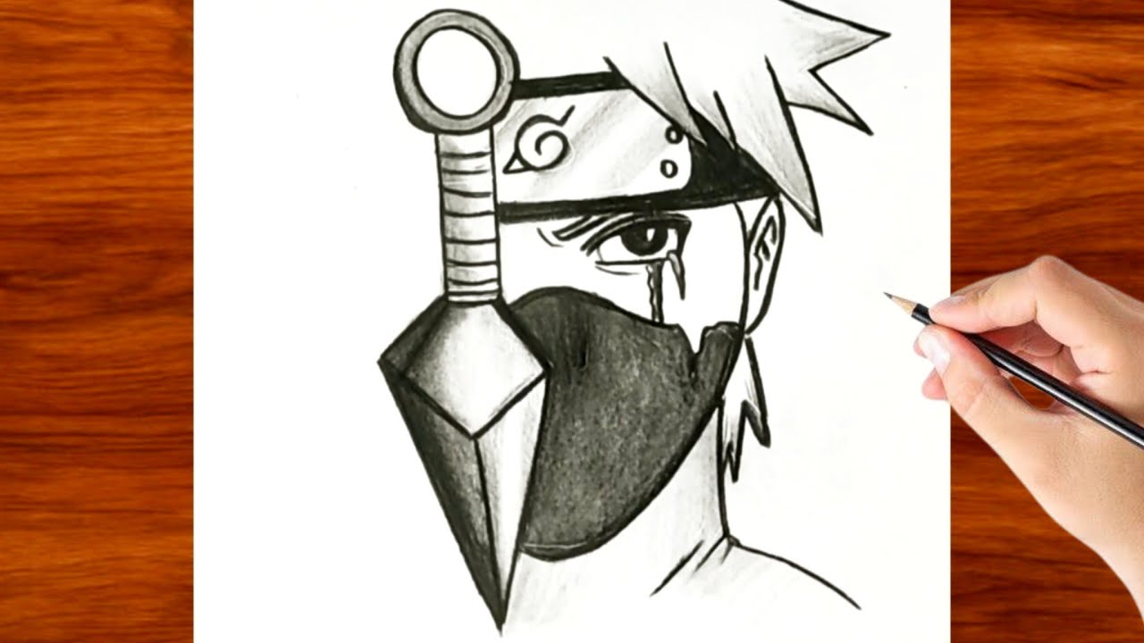 How to Draw Kakashi Hatake Anime | Step by Step Naruto Anime Drawing Tutorial