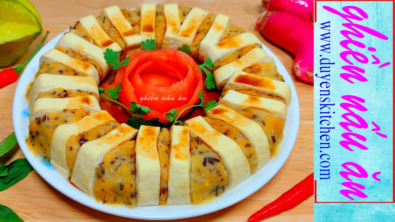 Steamed Tofu with Potato Patties | Vegetarian Dish by Duyen's Kitchen | Cooking Enthusiast