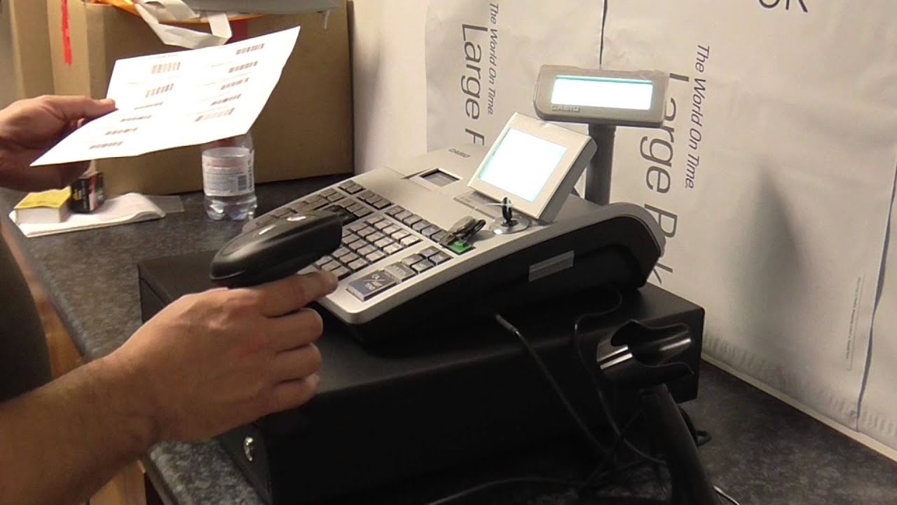 Casio se-s400 barcode scanner installation & connection - Do this operation first