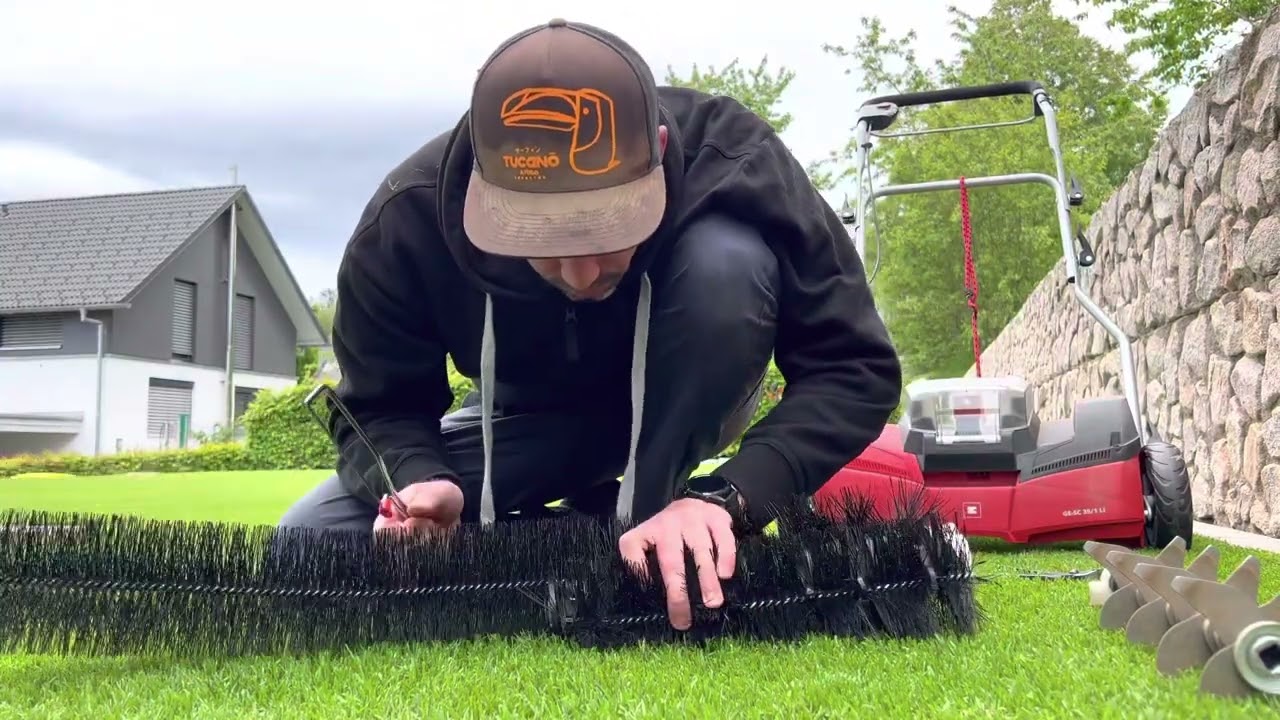 DIY Rasenbürste | Rasenlüfter | Topdressing | Aerifizieren | Lawntool