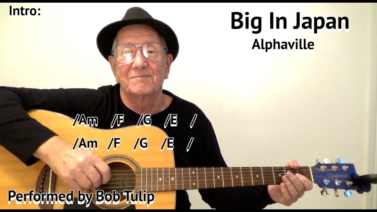 BIG IN JAPAN (Alphaville) Lyrics With Chords On-Screen