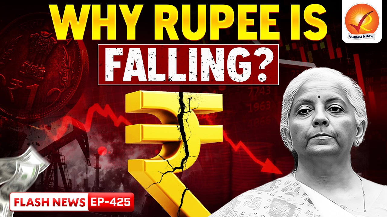 Why Indian Rupee is Falling Against Dollar in 2026 ? | Vajiram and Ravi
