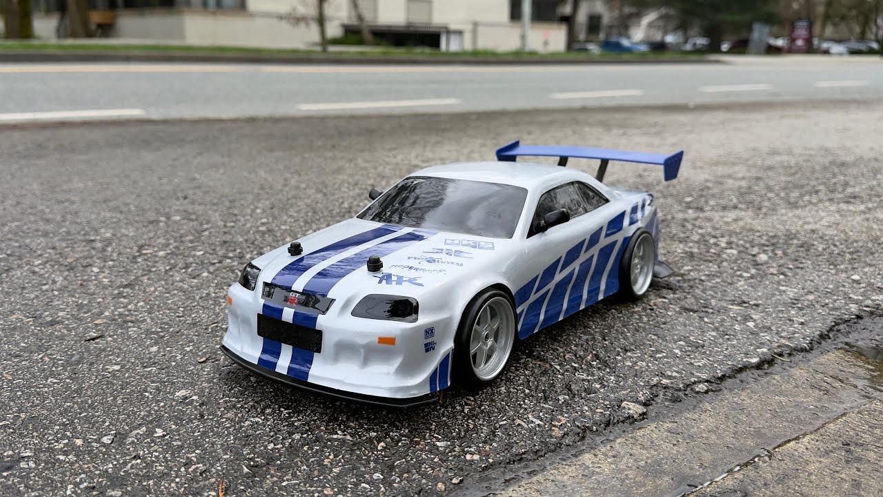 Drifting my RC car at Douglas Park, Langley, BC, Canada