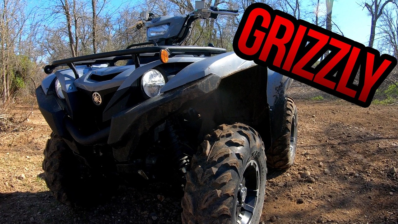 YAMAHA GRIZZLY ATV Riding Up SHOW TRAIL and Down THE CHUTE at Chappie Shasta Offroad Area Campground
