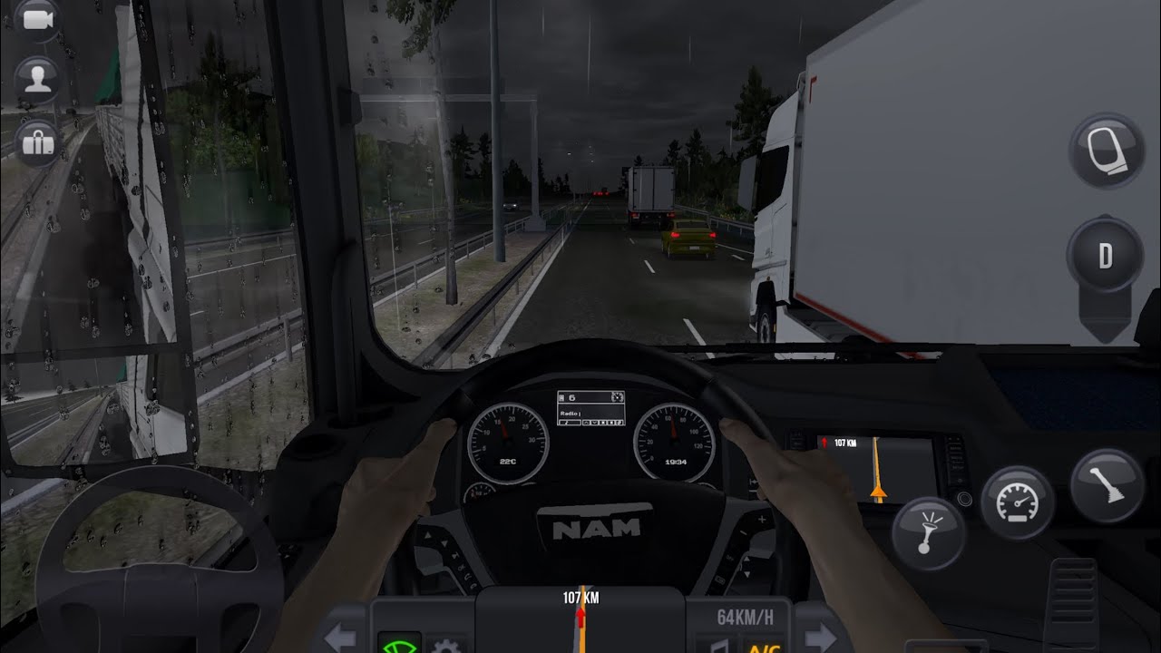 TRUCK SIMULATER DRIVING HAVEY LOAD