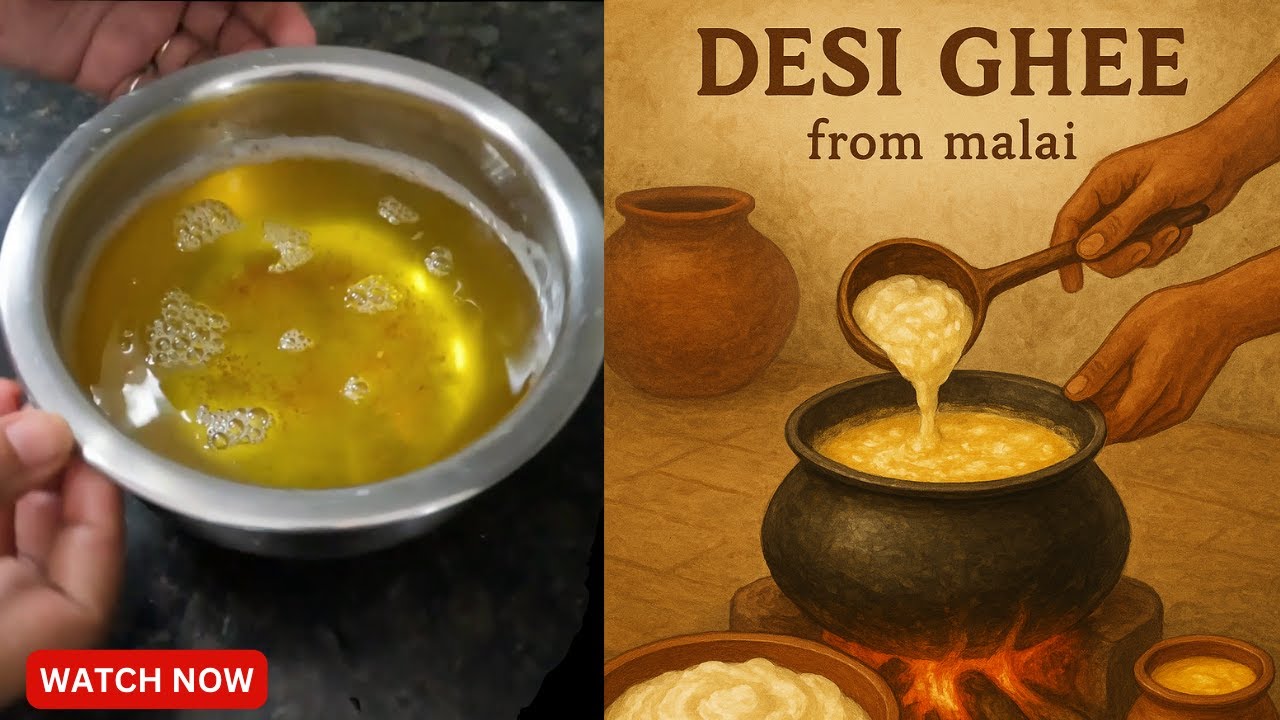 सोचा नहीं होगा आपने की इतनी मलाई से इतना ज्यादा घी निकलेगा वो भी घर का सुध साफ़ Ghee Kaise Nikale