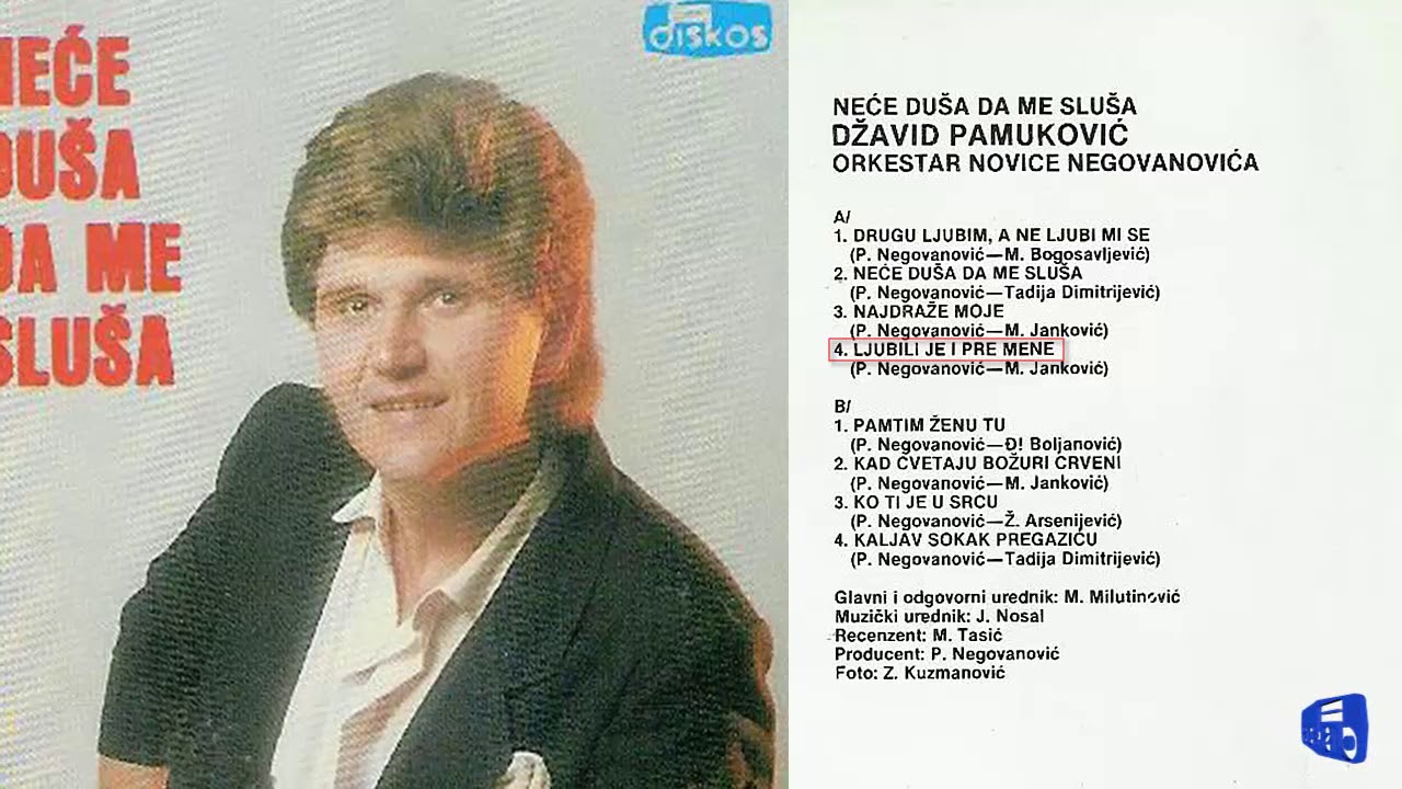 Dzavid Pamukovic - Ljubili je i pre mene - (Audio 1989)