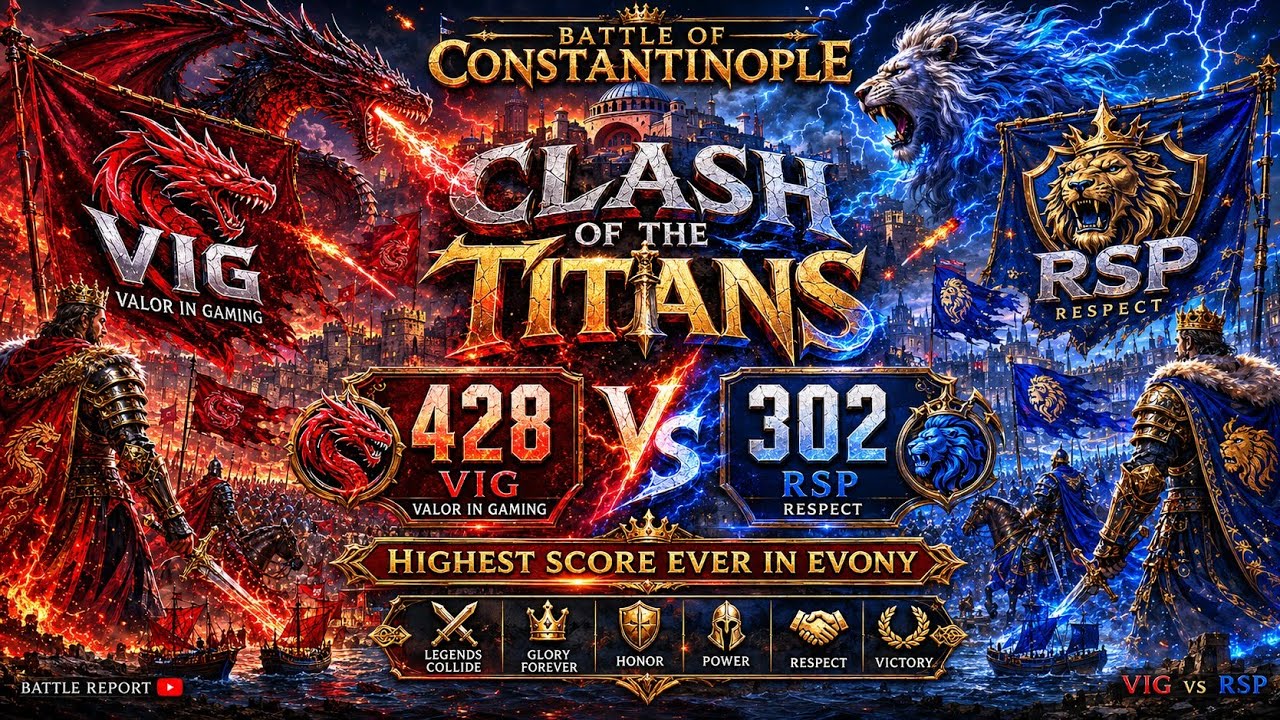 Clash of Titans - VIG vs RSP Highest Scores Ever Evony BOC