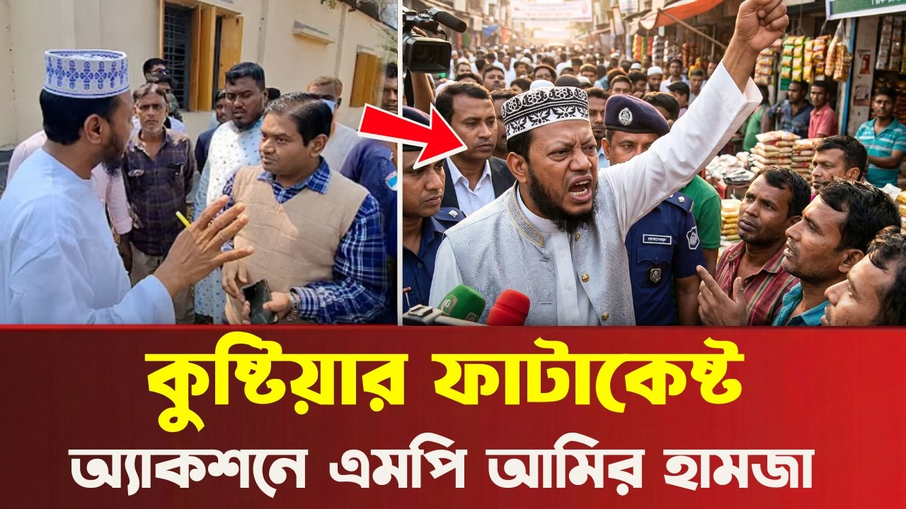 কুষ্টিয়া কাঁপাচ্ছেন এমপি আমির হামজা ! যাকে নিয়ে এতো ট্রোল, তিনিই এখন ফাটাকেষ্ট!