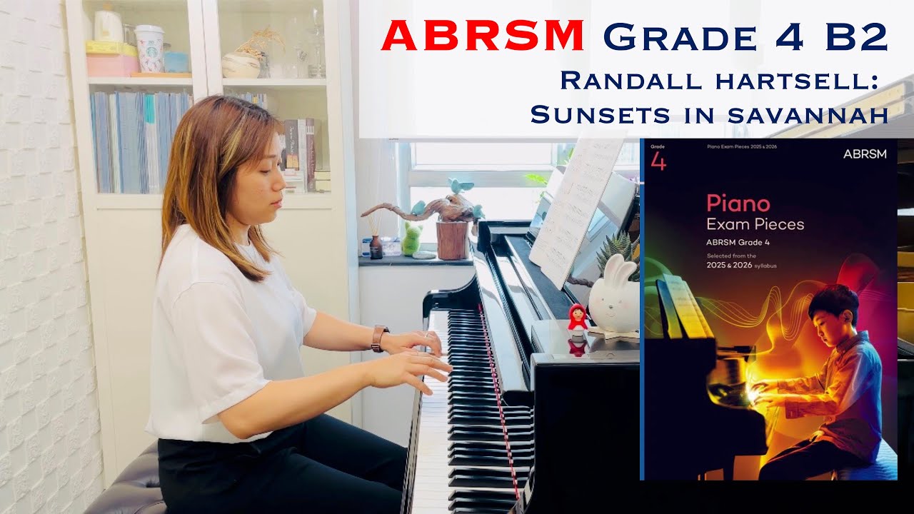 ABRSM Piano Grade 4 B2 Randall Hartsell: Sunsets in Savannah from Portraits of the Sky