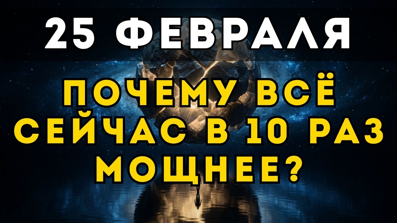 СЕКРЕТ 25 ФЕВРАЛЯ: Почему сегодня всё в 10 раз интенсивнее и как это изменить?