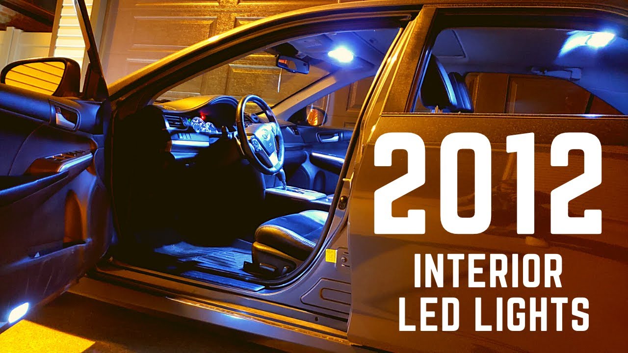 Toyota Camry interior LED lights installation - New LED