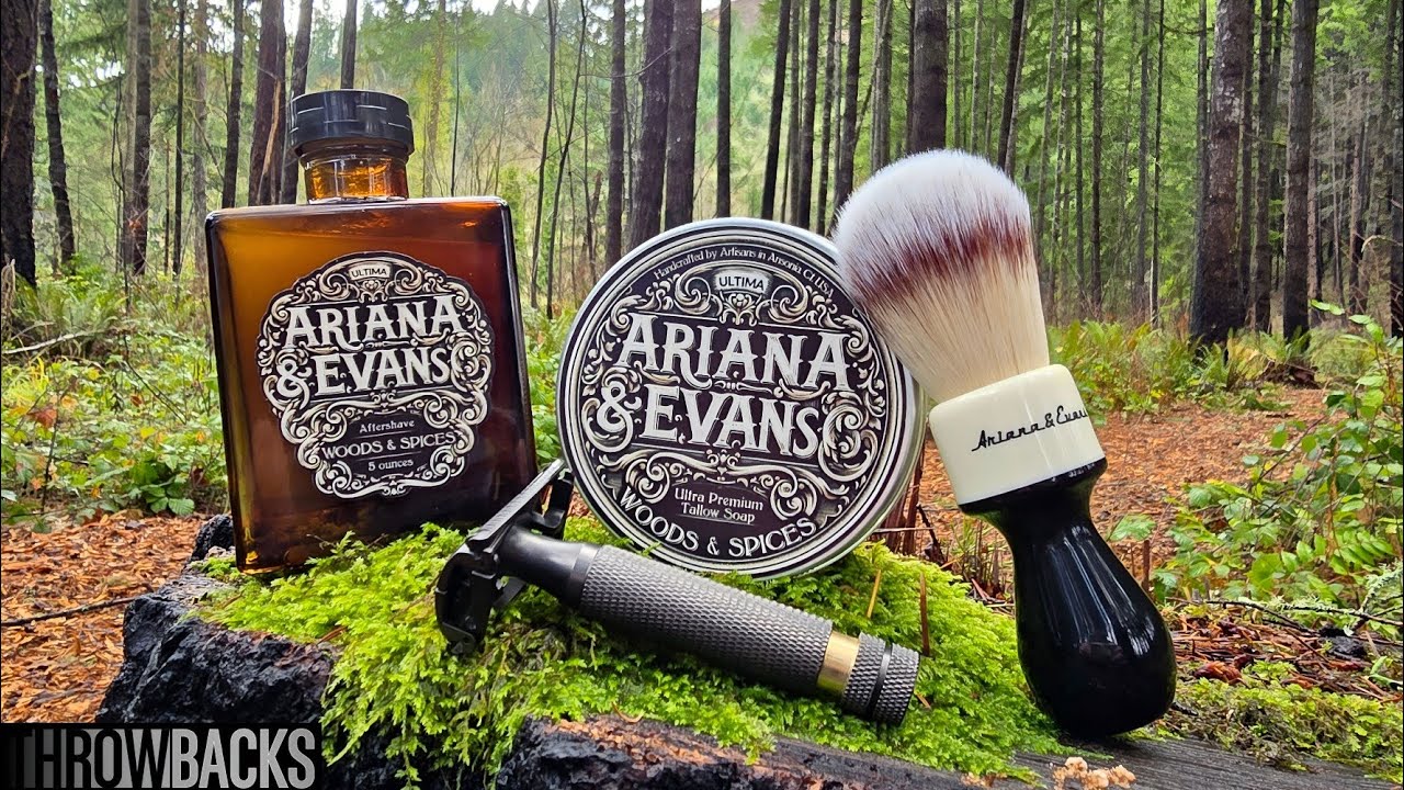 Woods & Spices Ariana and Evans Review A&E B1 Lancer Razor & Synthetic Shave Brush