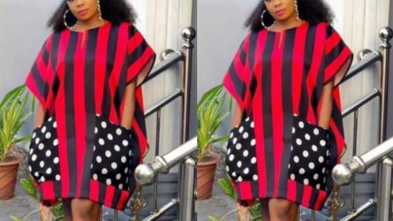how to cut PONCHO KIMONO DRESS
