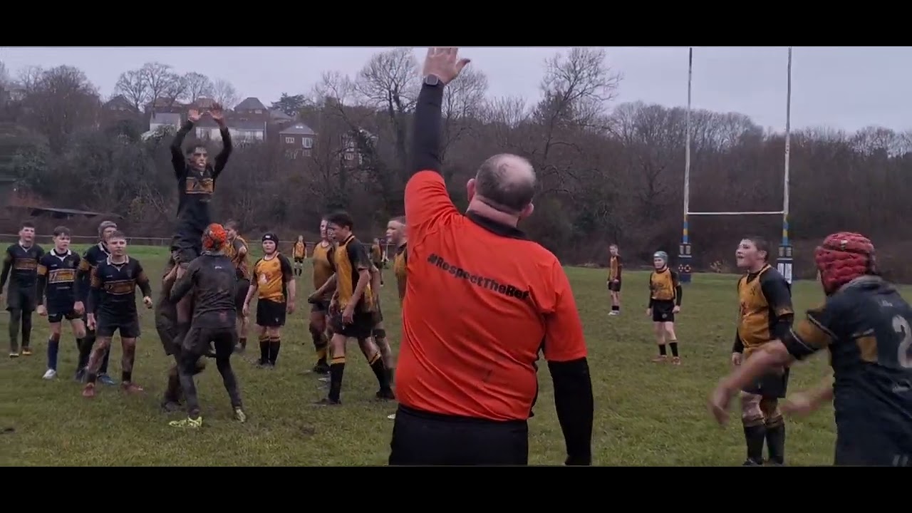 NHSOB u14s v Talywain. Plate Q-Final. 11.1.26. 13 years old. Scrum Half. Wearing #14. Junior Rugby
