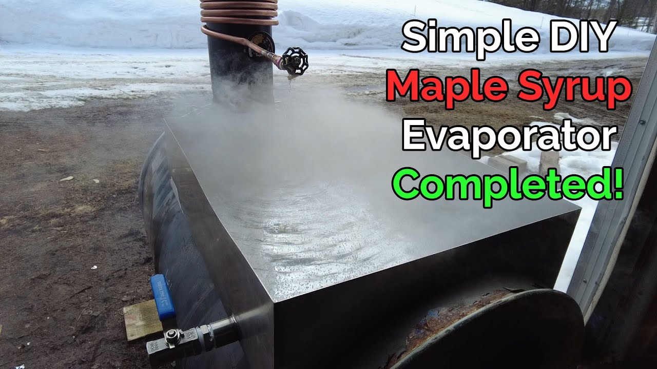 DIY Maple Syrup Evaporator | Pan and Copper Coil Around the Chimney | pt 2