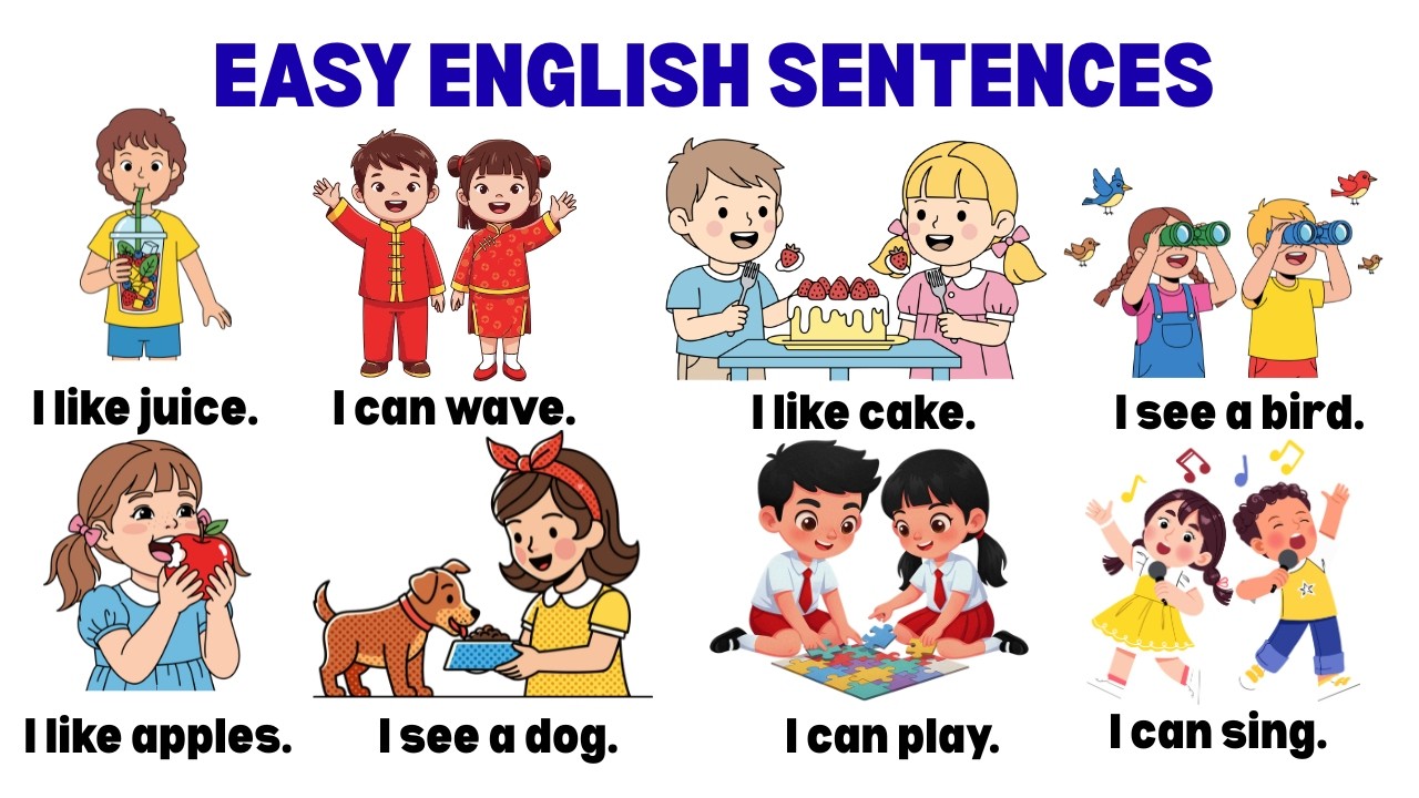 Simple English Sentences for daily use |  Spoken English for kids | English Sentences