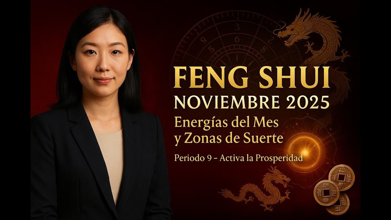 FENG SHUI NOVIEMBRE 2025  Las Energ&iacute;as de la Suerte y la Prosperidad  Estrellas Voladoras Periodo 9