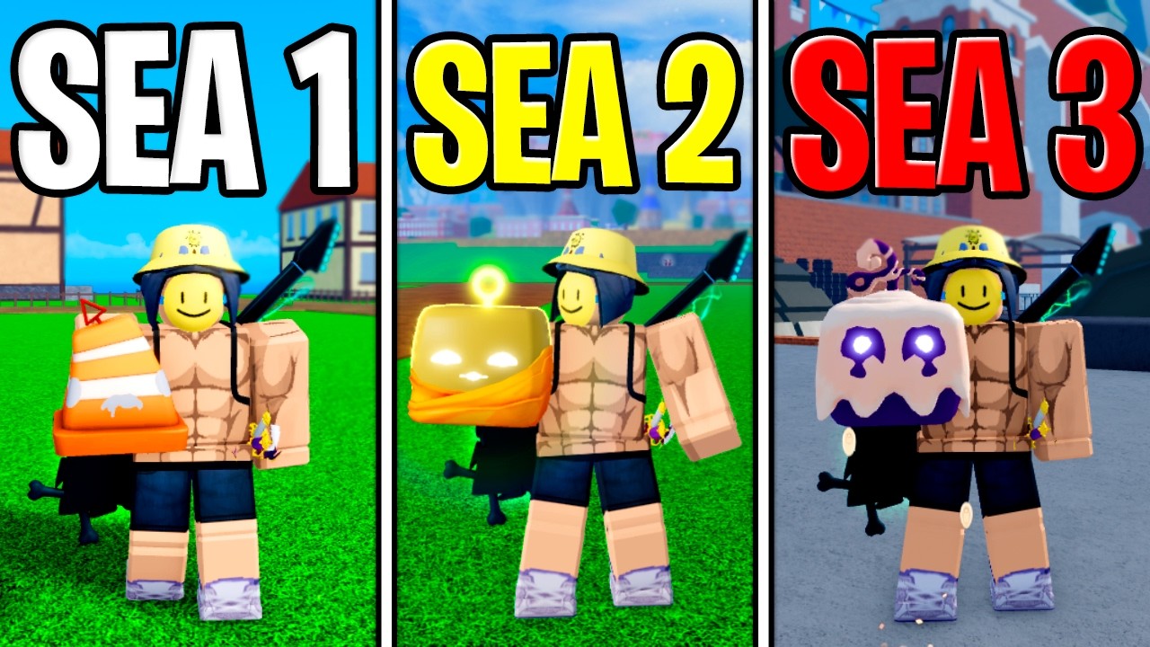 LA MEJOR FRUTA PARA CADA MAR en BLOX FRUITS 🍎 (Sea 1, 2 y 3)