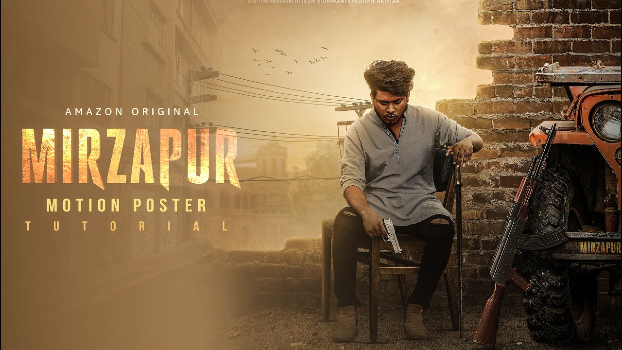 Picsart Editing| Mirzapur S2 Poster Design | Picsart Movie Poster Tutorial | Sony Jackson