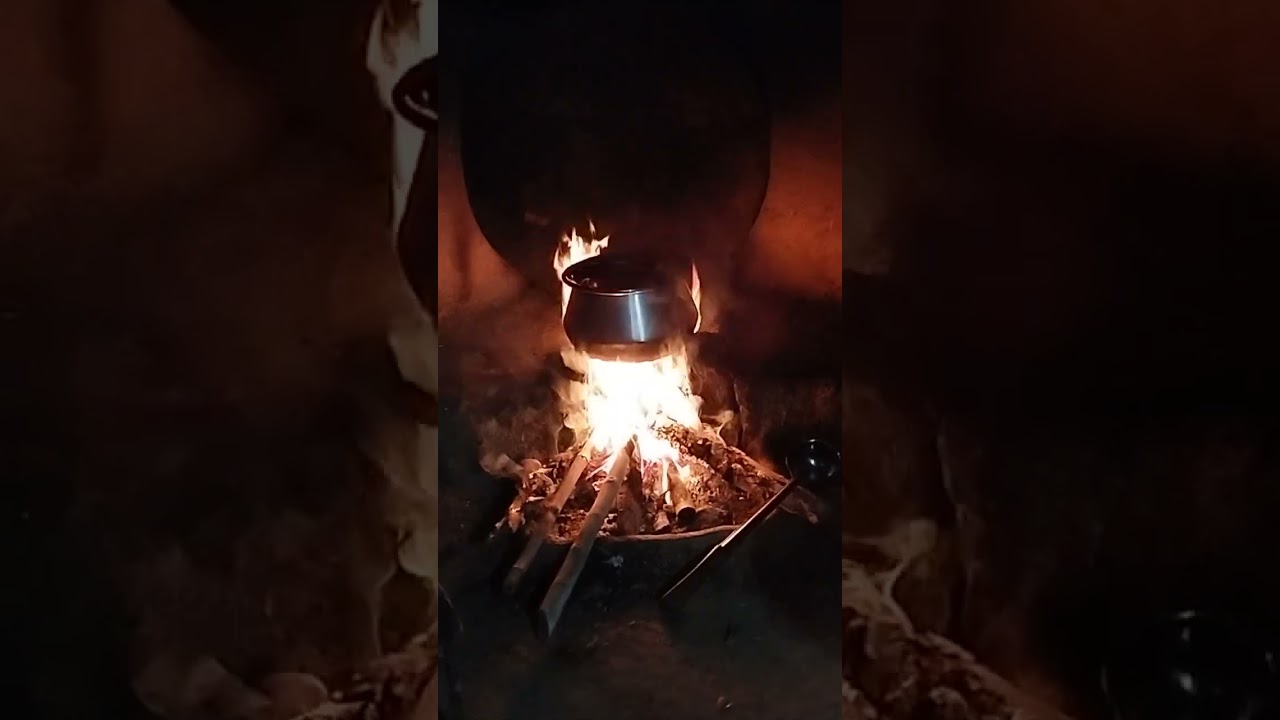 Making Tea on wood fire 🔥 in a Village #pakistan #village #food