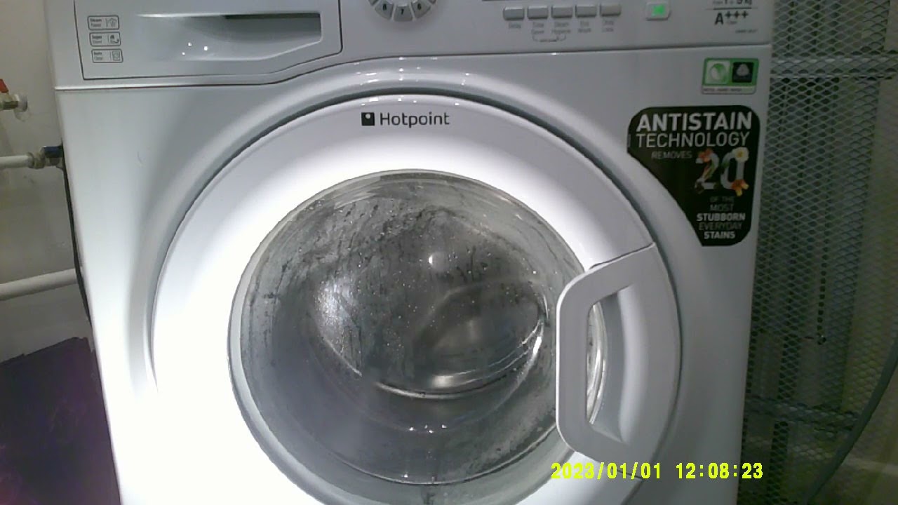 Hotpoint Ultima SWMD9637: Rinse, 1600rpm, 36 minutes (Part 1)