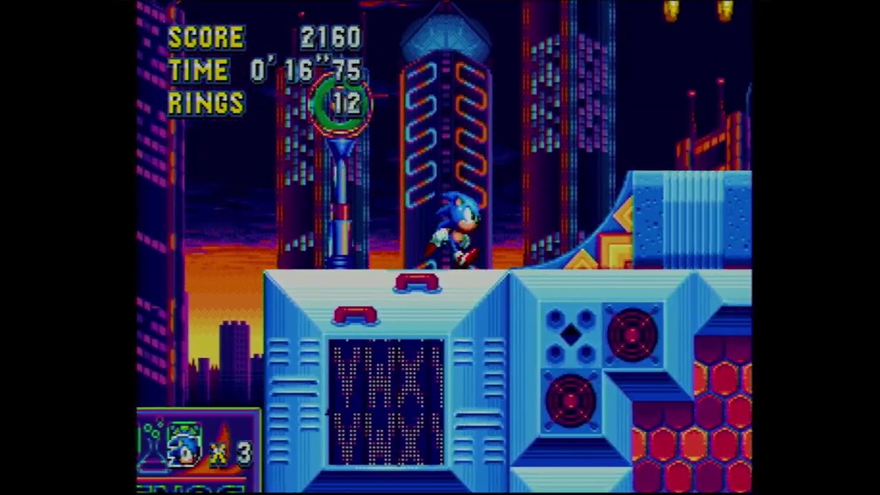 Dreamcast Sonic Mania - hybrid DR/DMA rendering, 240p, 24-bit color - some play testing