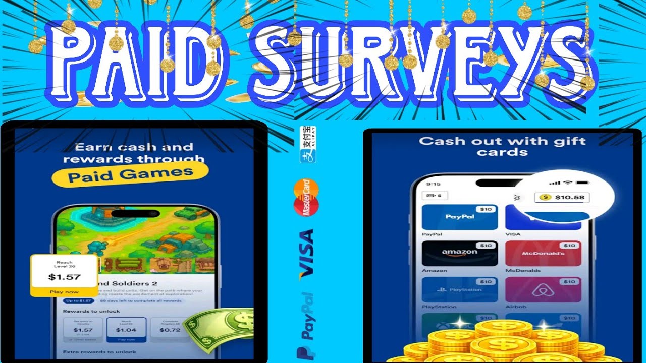 Paid Money Surveys Online - Play & Earn Rewards