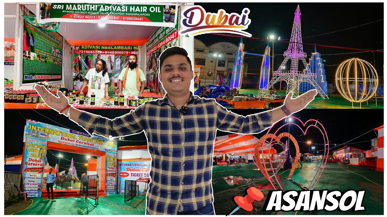 Asansol Trade Fair 2024 - Dubai Carnival Asansol 2024 | Adivasi Hair Oil In Asansol | Asansol Vibes