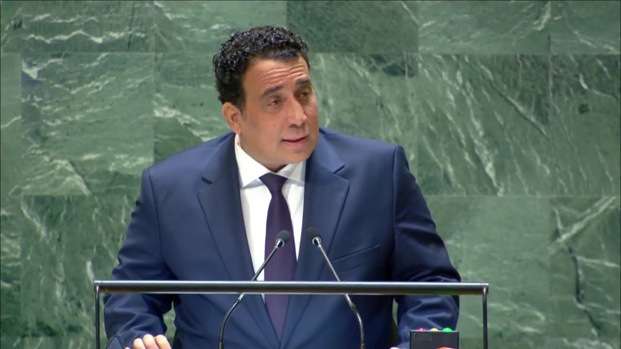 كلمة رئيس المجلس الرئاسي الليبي محمد المنفي أمام المناقشة العامة للجمعية العامة للأمم المتحدة