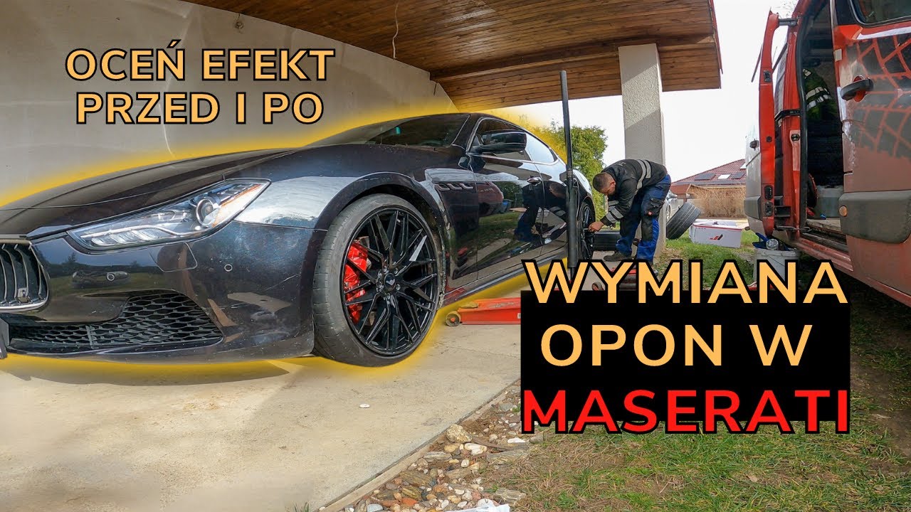 Maserati ghibli sq4 - wymiana kół 21 - Oceń efekt PRZED i PO | Gumiarze, odcinek 63