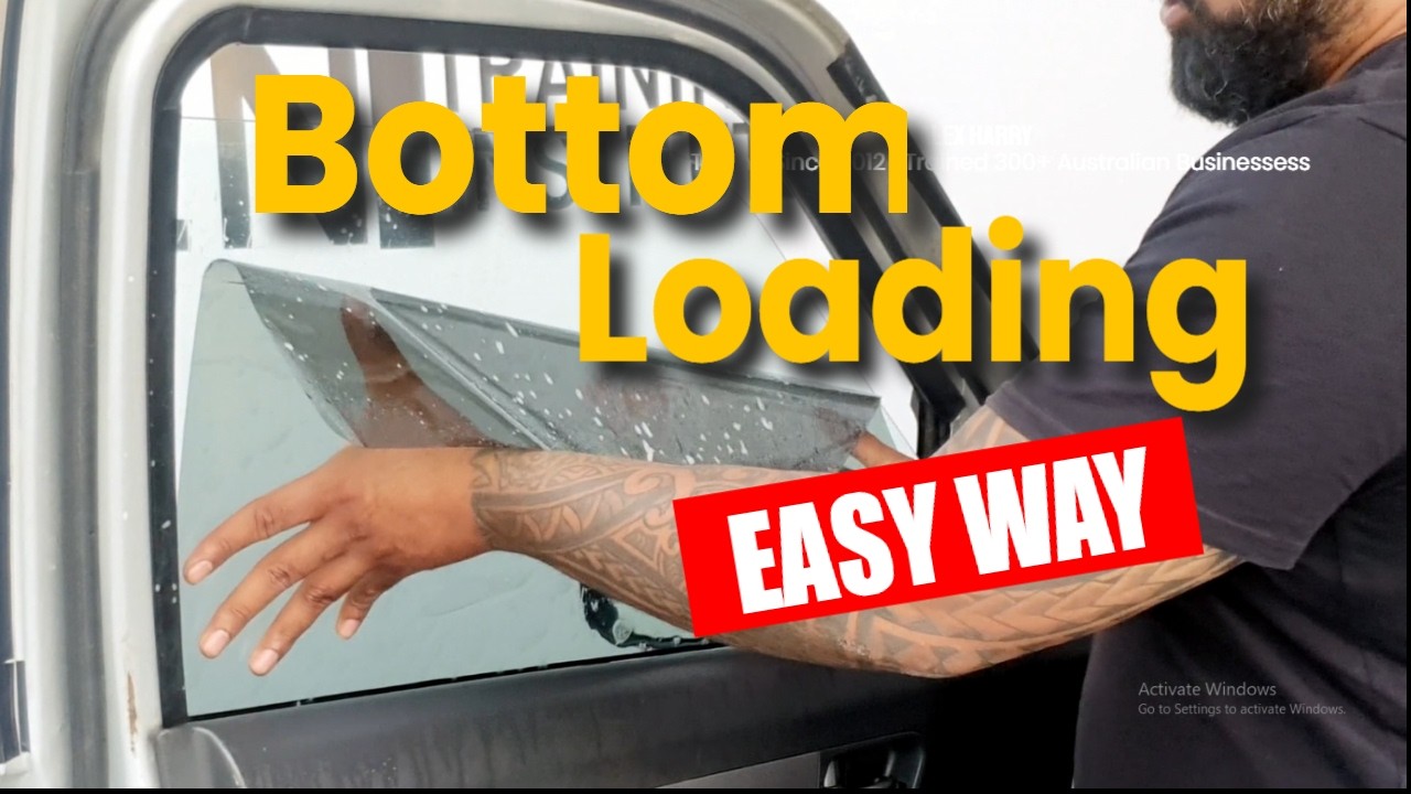 Learn how to  Bottom Load Tint - Back Door Window | Full Tutorial
