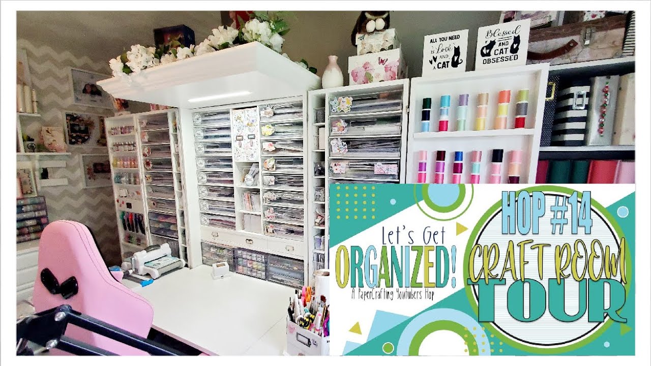 Craft Room Tour & Organization Tips - Let's Get Organized