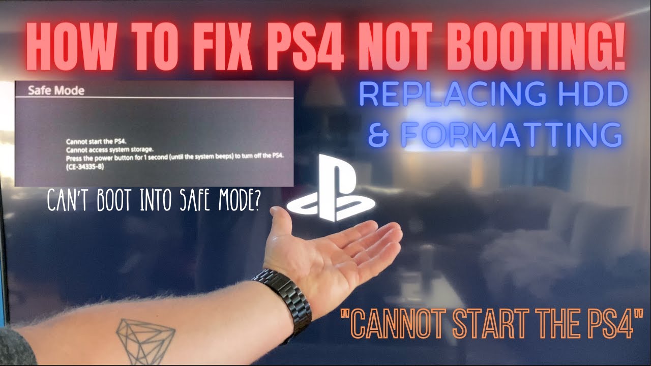 How To: Replace PS4 Pro HDD & Format! PS4 WON'T BOOT? NO SAFE MODE? This is your fix!