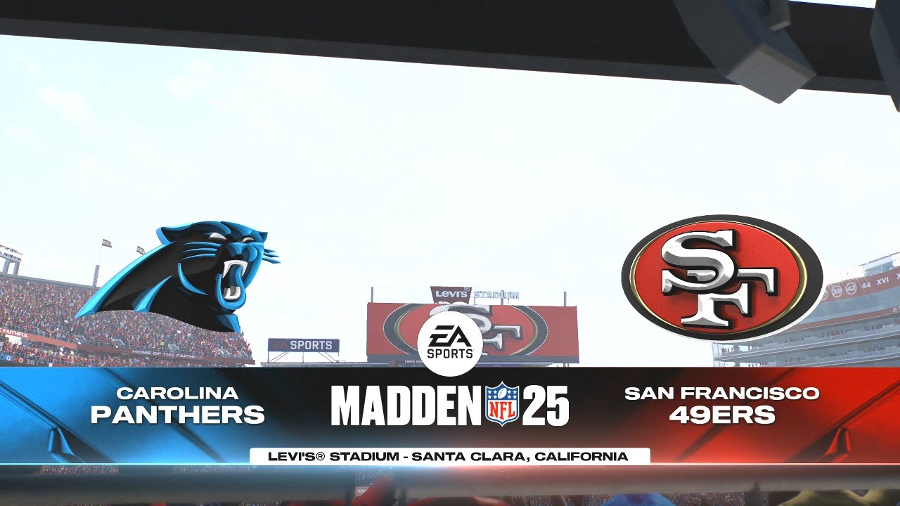 Madden NFL 25 - Carolina Panthers Vs San Francisco 49ers PS5 Simulation (Madden 26 Rosters)