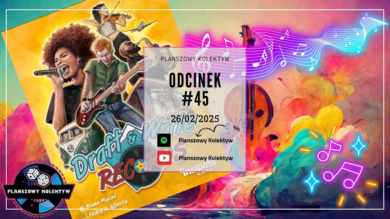 Planszowy Kolektyw #45   Kapela na wesela czyli Draft & Write Records wav