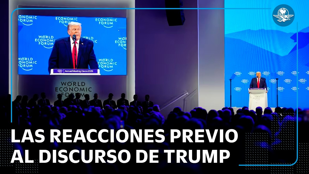 “Me esperan con emoción”: así arribó Trump a Suiza para participar en el Foro de Davos