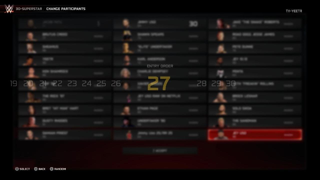 Winning royal rumble from number 1 with jacob fatu LAST WWE 2K25 VIDEO