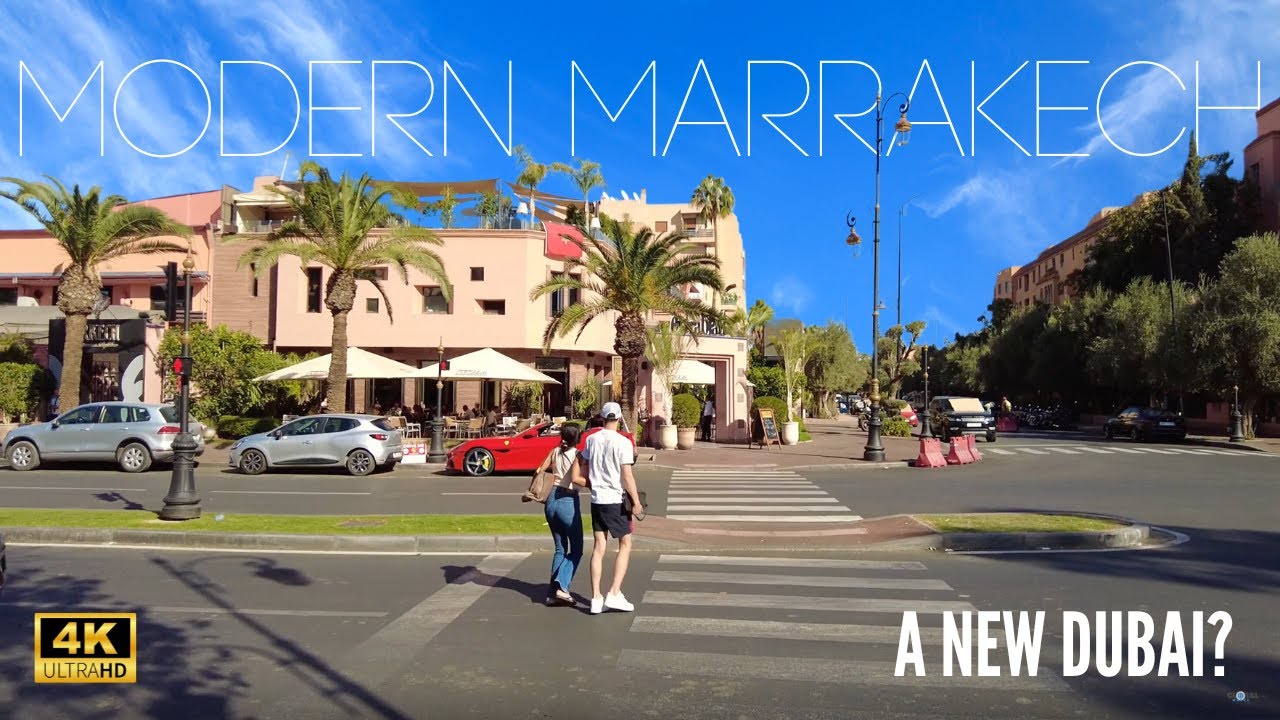 [4K] Modern Marrakech Walking Tour: Beyond the Walls | Local Life & Hidden Gems 🏙️🌴