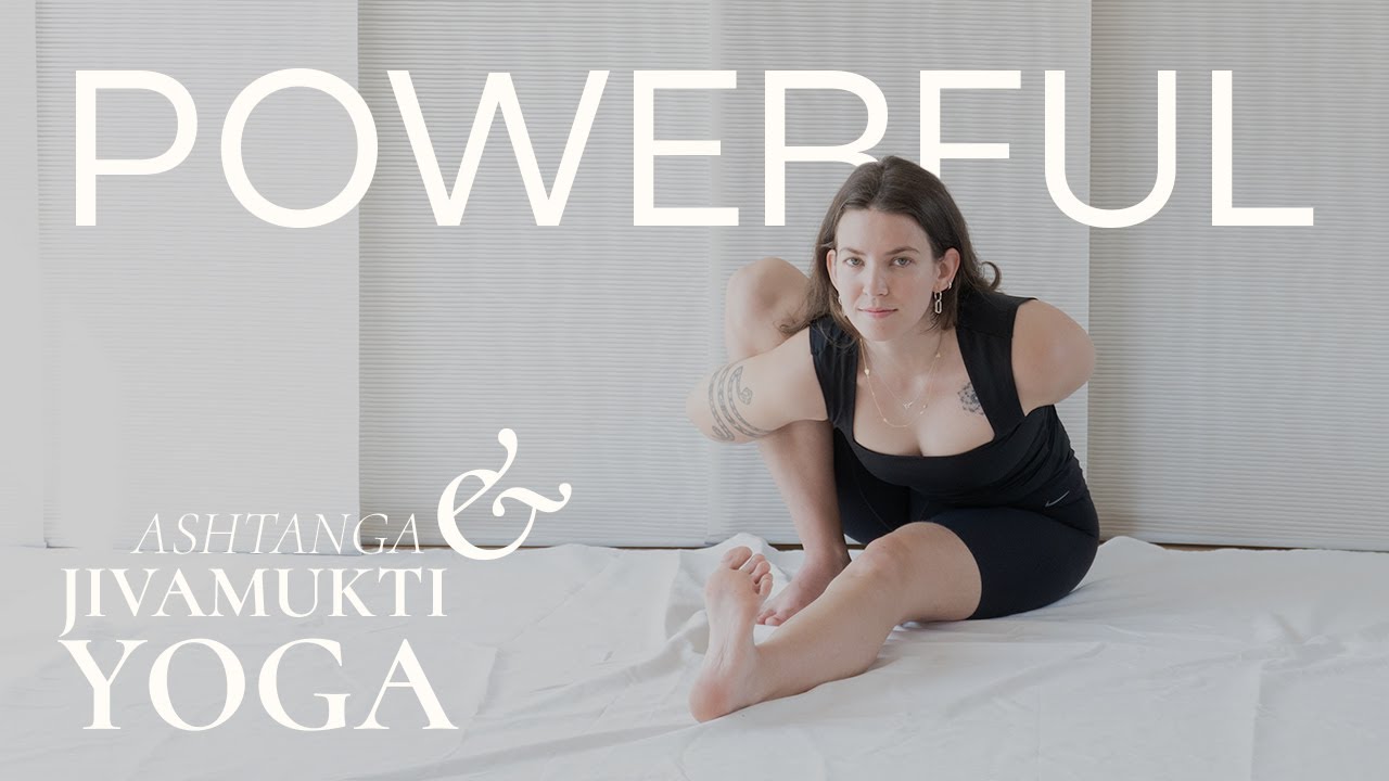 40-Minute Ashtanga-Inspired Jivamukti Yoga | Energizing Full-Body Flow