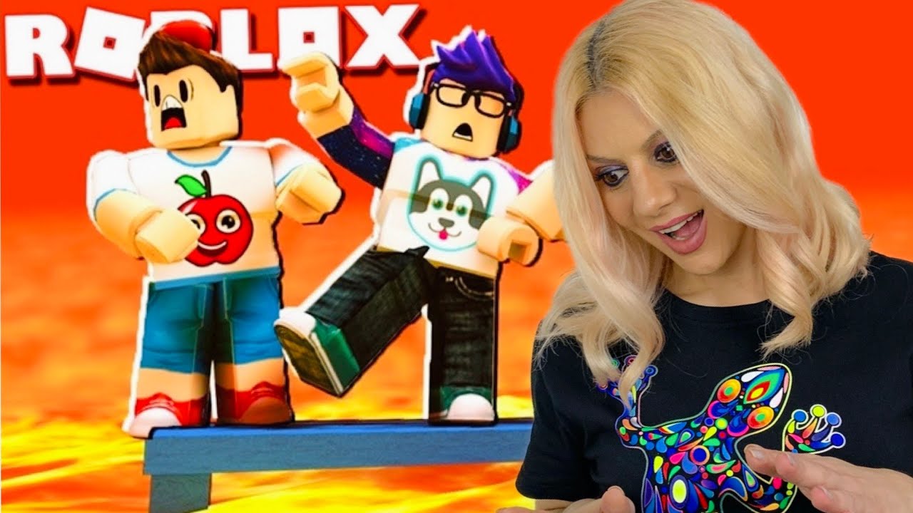 ΠΑΙΖΩ THE FLOOR IS LAVA ROBLOX Let's Play Kristina @KristinaEkouft
