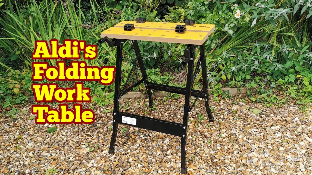 Aldi's Folding Work Table: Unboxing Assembly, Use