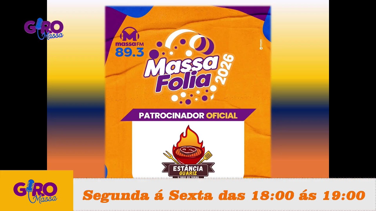 GIRO MASSA MASSA FM 14/02/26De Segunda a Sexta das 18:00 as 19:00
