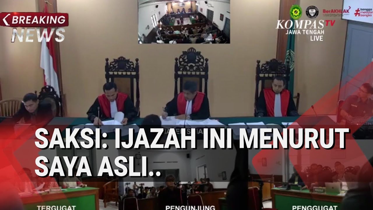 Saksi Bandingkan Foto Ijazah Jokowi dengan Milik Lulusan Fakultas Kehutanan UGM di Sidang