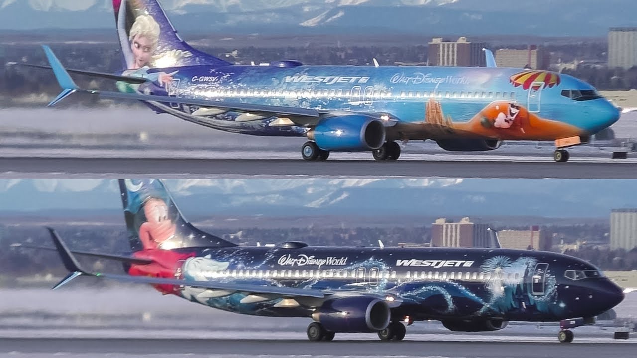 DOUBLE DISNEY LIVERIES | WestJet 